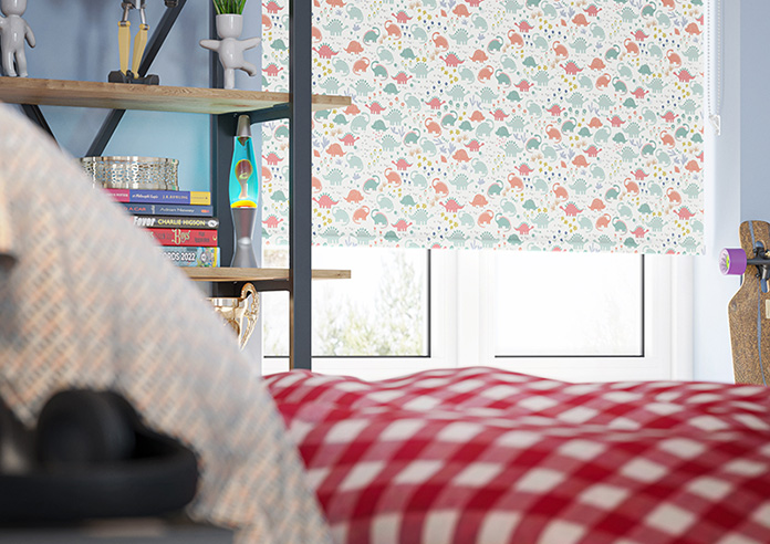 Dino Floral, Cretaceous Corals - Twist&Fit Roller Blind - Image 5